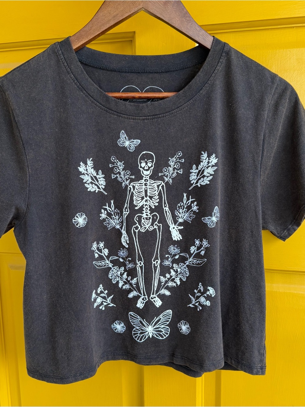 Crop Top Happy Skeleton Tee S/M